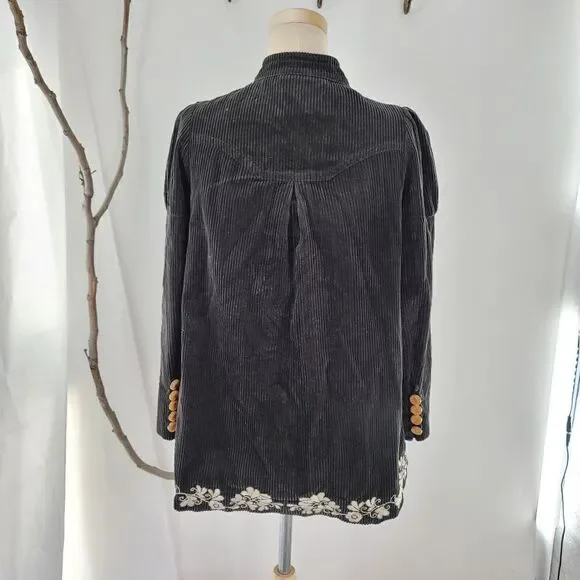 RARE anthropologie elevenses peacock corduroy - Picture 16 of 16